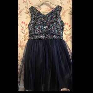 Sequin bodice tulle dress (girl size 10)